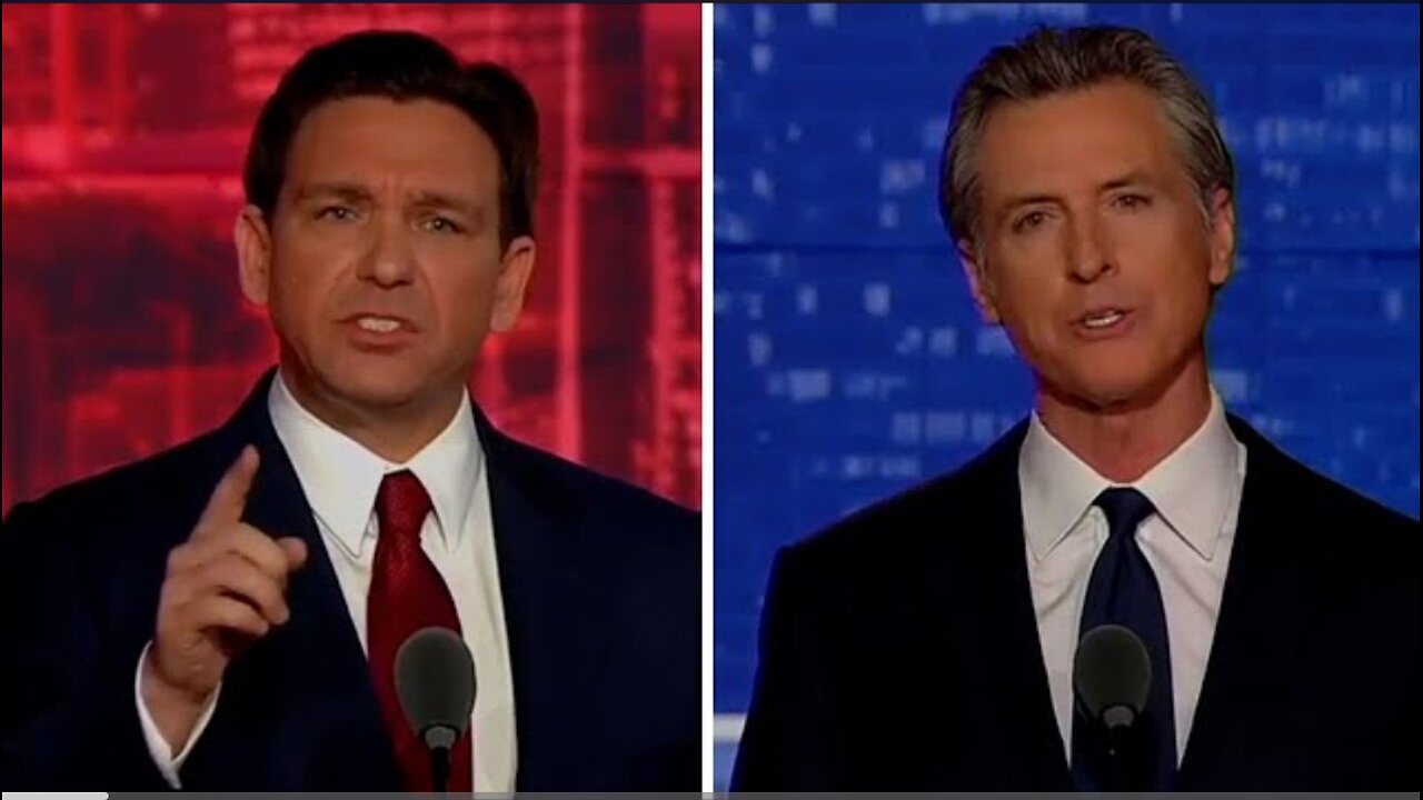 Desantis Vs Newsom Debate in 3 minutes