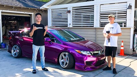 Illiminate Candy Purple Civic SI Kevin Nguyen & Sonnyy | Wrap Part 2