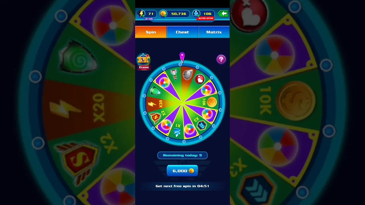 GALAXY ATTACK ALIEN SHOOTER - WHEEL SPIN to collect items