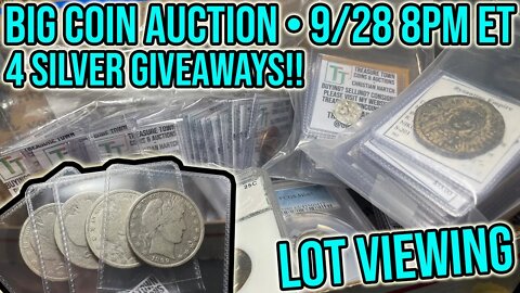 Another Big Sale!! Over $1,500+ Of Coins - US, World, Ancient, More & Big GAWs - Whatnot 9/28 8PM ET