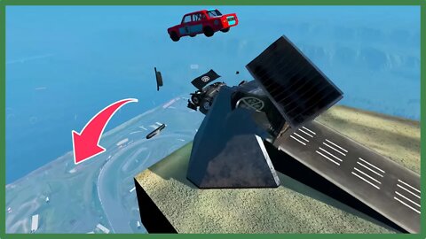 TruckFails | Cars vs Spinning Roller #01 | BeamNG.Drive |TrucksFails