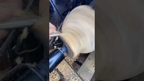 Making a tenon real quick #shorts #woodturning #satisfying