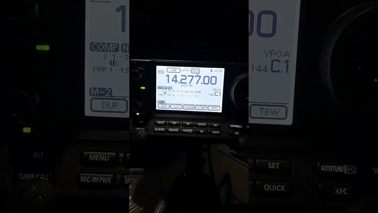 DX With Bulgaria On 20 Meters While Mobile On My Icom 7100 And Little Tarheel HP, LZ1KU
