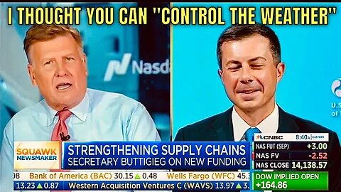 Pete Buttigieg CALLED OUT by CNBC Host on “CONTROLLING THE WEATHER”