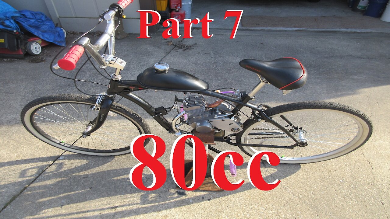 80cc 2 Stroke Bicycle Motor With a Jackshaft Kit Part 7