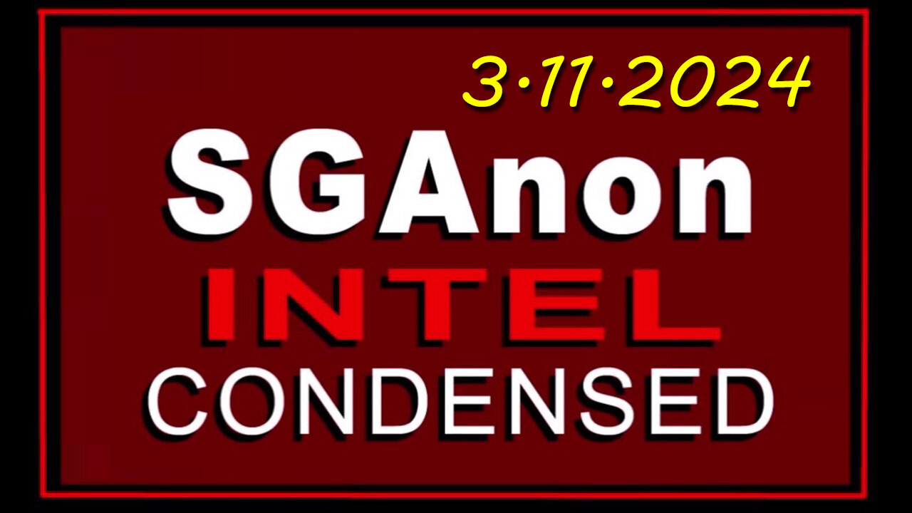 SG Anon SCARE EVENT - White Hat March 11, 2024