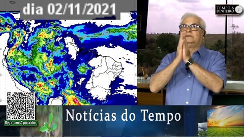 Tempo abre no Sul, chuvas se concentram sobre S. Paulo; umidade começa a chegar ao Oeste da Bahia