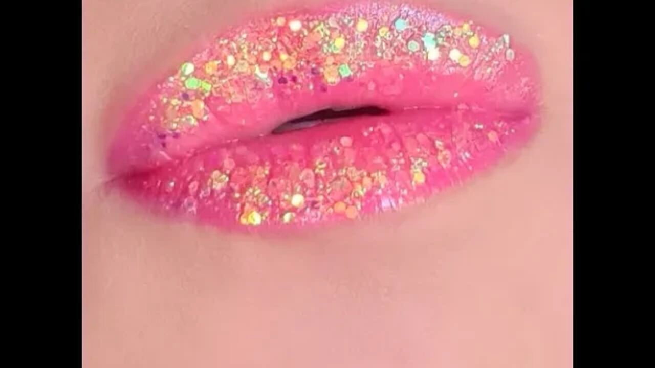Glitter Pink Lipstick #shorts #trending #viral #shortvideo #lipswatches
