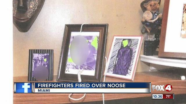 6 Florida firefighters fired for allegedly placing noose over black colleague's family photo