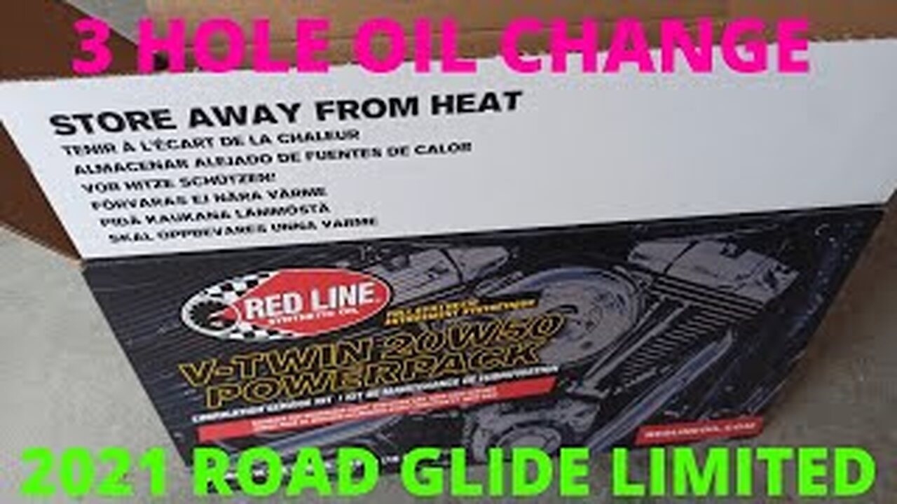 3 HOLE OIL CHANGE ON MY 2021 HARLEY DAVIDSON ROAD GLIDE LIMITED