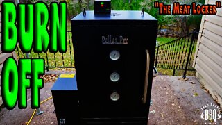 Pellet Pro Vertical Smoker Burn Off