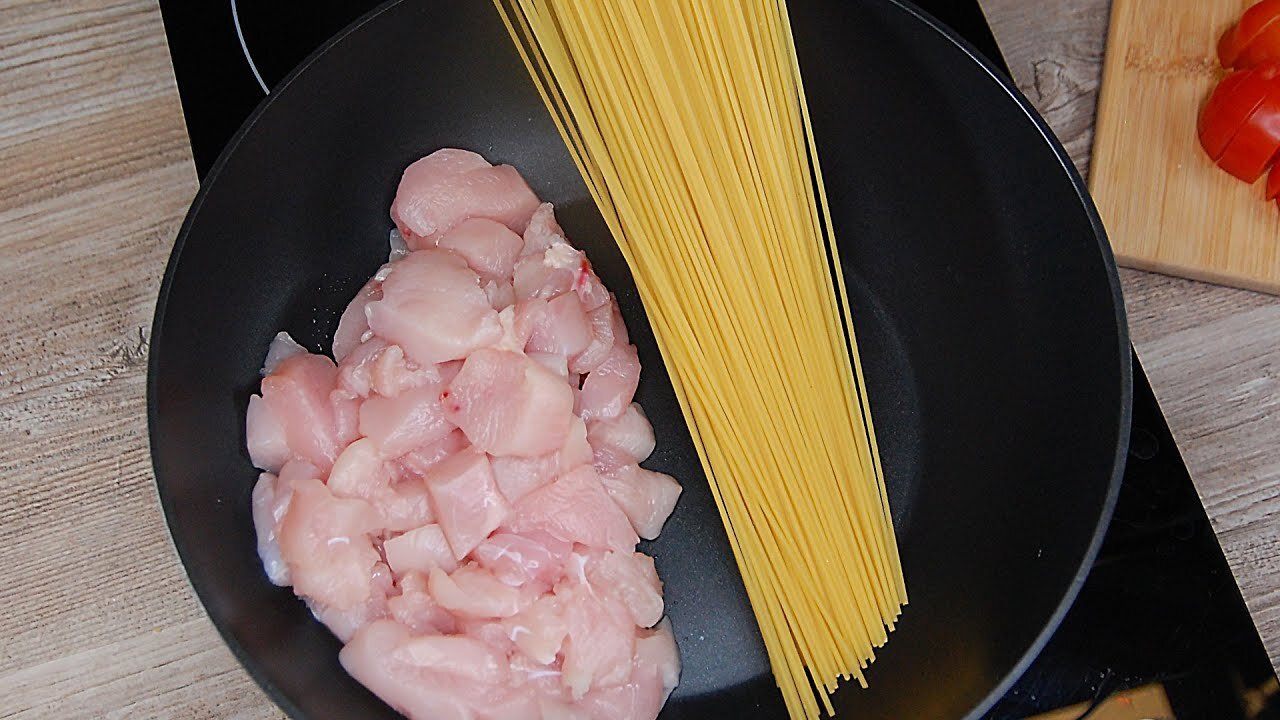 Favorite recipe for pasta, cook quickly, delicious! Your favorite recipe!