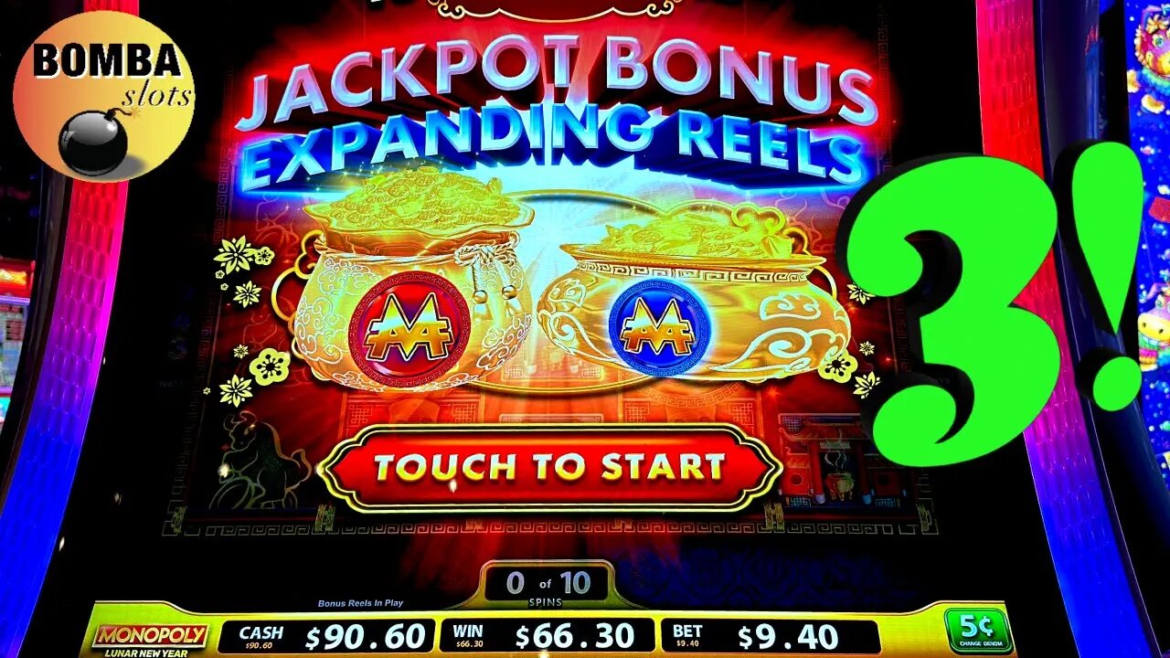 GOT ALL 3 TOGETHER!(ish) #casino #lasvegas #slotmachine