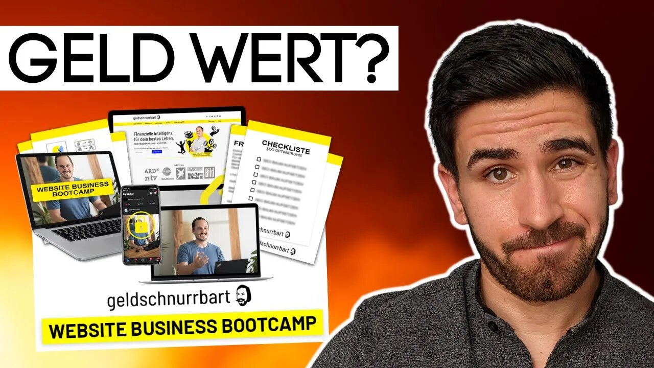 Website Business Bootcamp von Geldschnurrbart | Meine Erfahrung💡