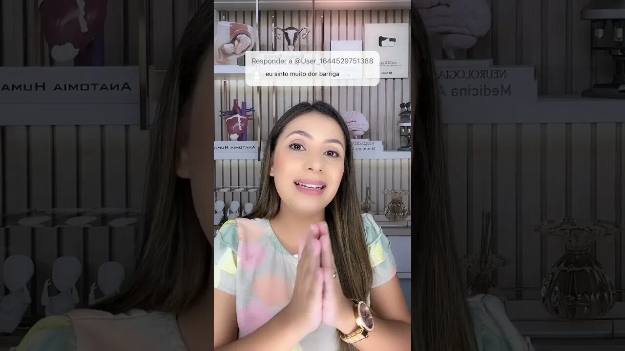 Eu sinto muita dor na barriga