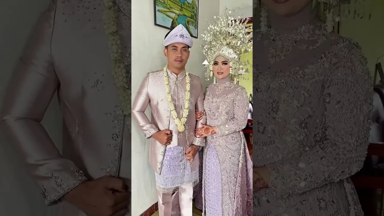 CANTIK & GANTENG ! PENGANTIN PAKAIAN ADAT PALEMBANG SUMATERA SELATAN INDONESIA #shorts #short