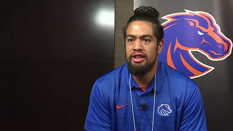 Bronco players and Coach Harsin talk about passing of Lyle Smith