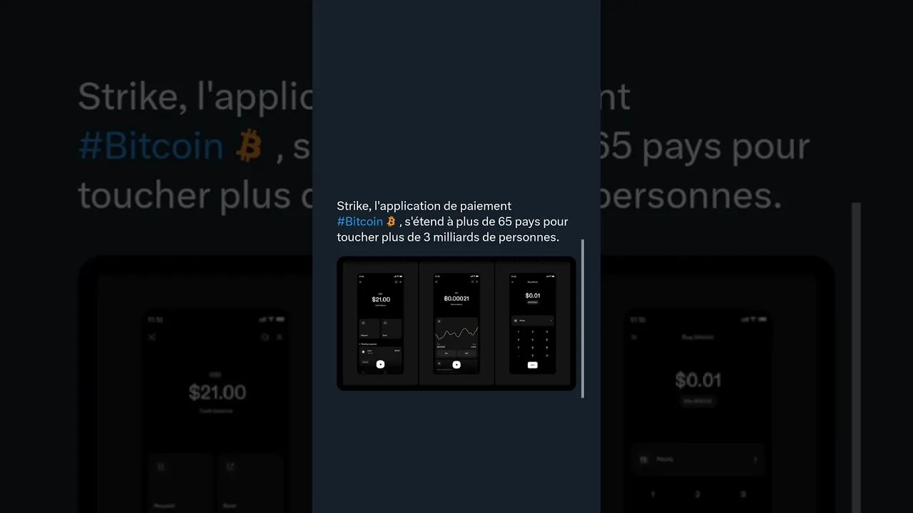 Strike, l'application de paiement #Bitcoin s'étend à plus de 65 pays