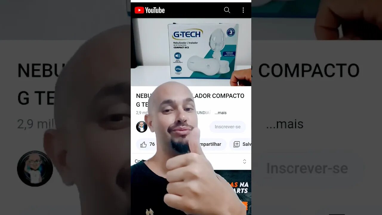 INALADOR COMPACTO GTECH O MELHOR!!