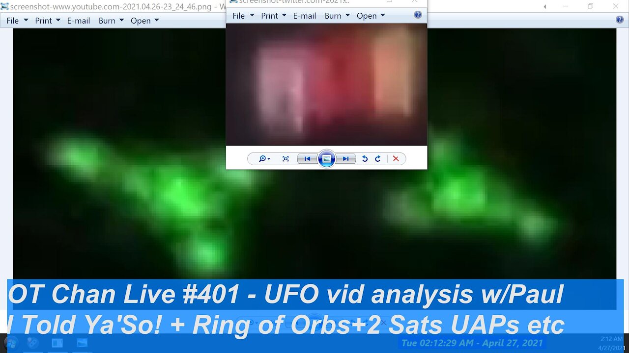 UFO vid Catch up w}Paul- I told Ya'So! and damage control+2 Sats+white Orb UAP etc]-OT Chan Live-401