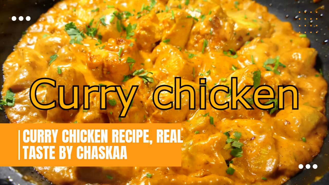 TASTY CURRY CHICKEN_Easy food Recipes for dinner to make at home_Cooking videos