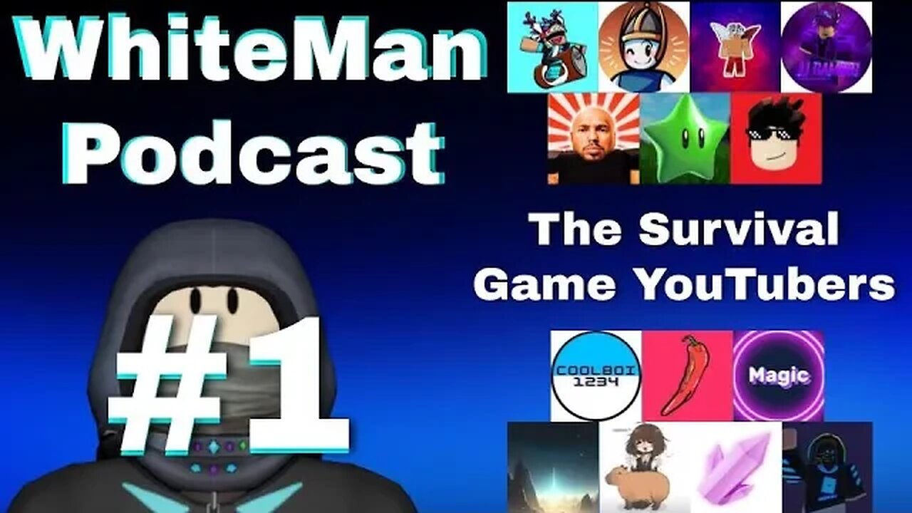 WhiteMan Podcast Episode 1 Roblox The Survival Game YouTubers