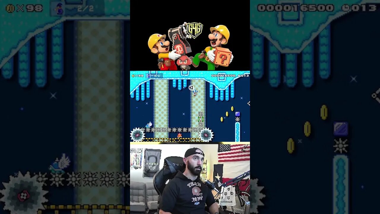 Shellmets! Super Mario Maker 2: Super Expert #speedrun #nintendoswitch #shorts #short #shortvideo