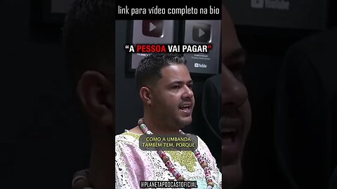 “É TUDO UMA LEI DO RETORNO” com Pai Lucas (Candomblé) | Planeta Podcast (Sobrenatural) #shorts