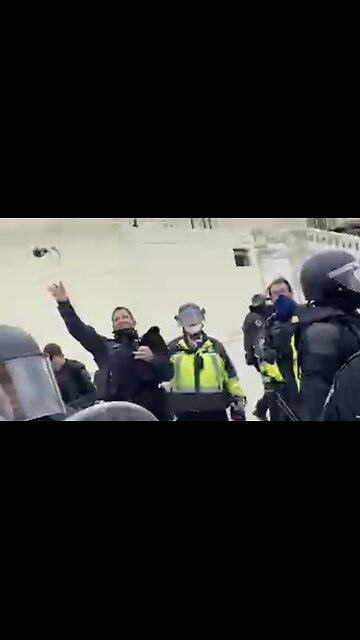 Cop * throws grenade * Lady in crowd “you’re gonna cause riot like that”
