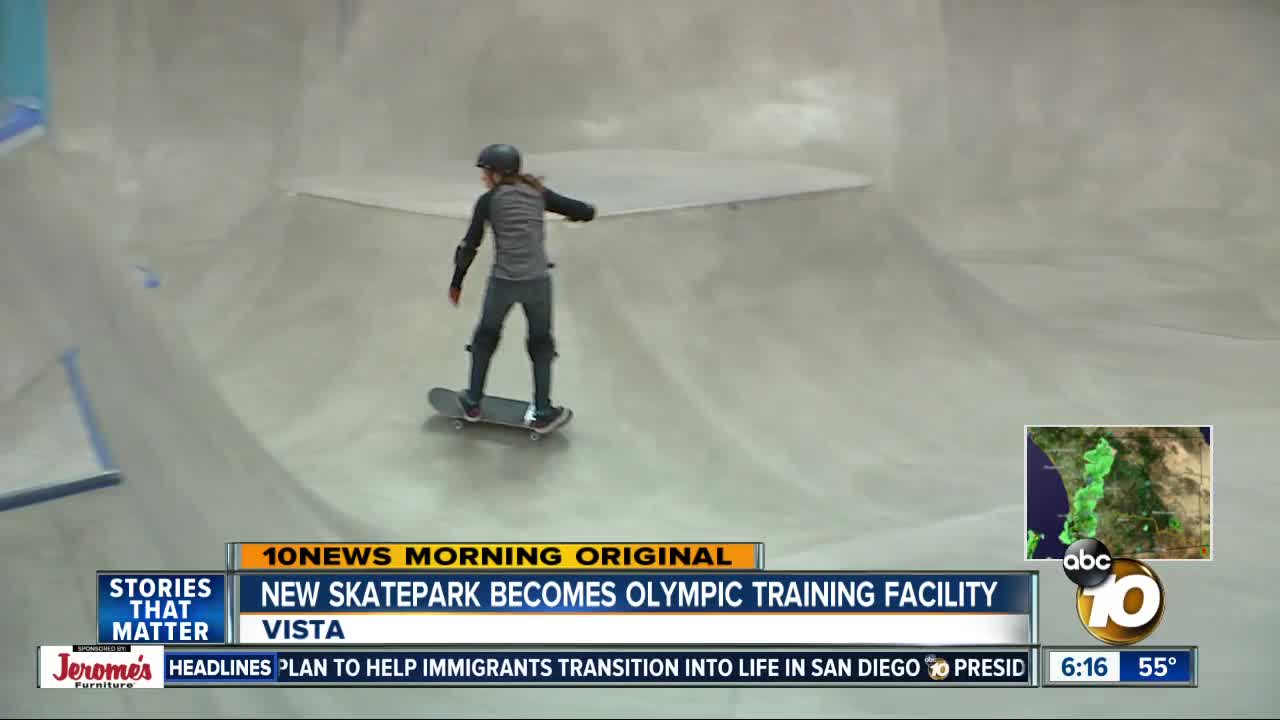 Skatepark draws international athletes ahead of 2020 Olympics