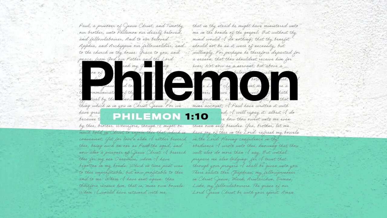 Paul Appeals to Philemon