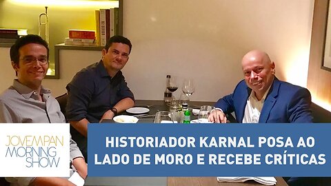 Historiador Karnal posa ao lado de Moro e recebe críticas | Morning Show