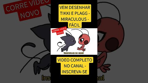 COMO DESENHAR TIKKI E PLAGG - MIRACULOUS - FÁCIL #desenho #shorts #desenhofacil #desenhofofo