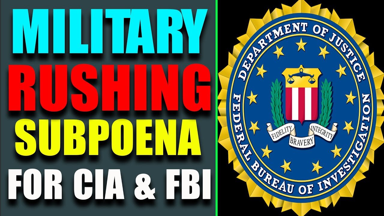 MILITARY RUSHING SUBPOENA FOR CIA & FBI! Q DROPS BIG INTEL ON TRUMP'S TEAM - TRUMP NEWS