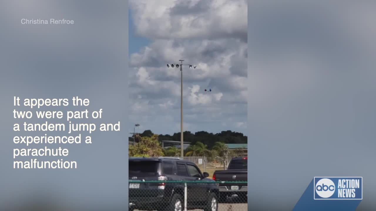 Florida skydivers in critical condition after apparent parachute malfunction during jump