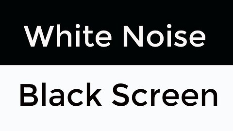 White noise black screen | all Asleep and remain sleeping | white noise 24 hours