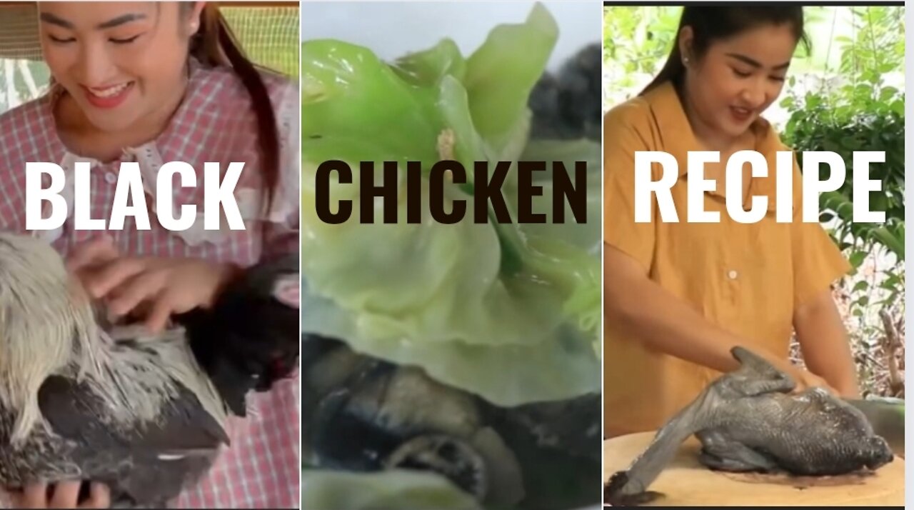 Black chicken receipe