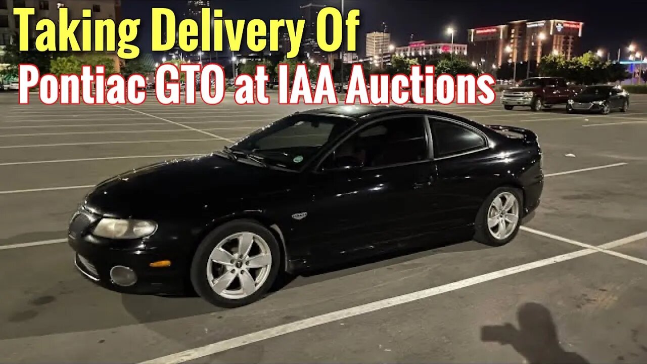 Taking Delivery of @AutoAuctionRebuilds Pontiac GTO from IAA Auctions. Chevy SS For Sale!