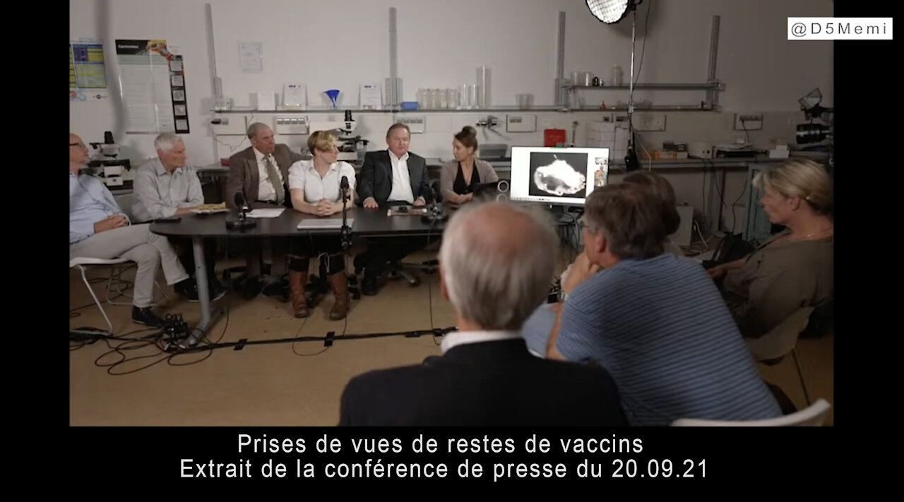 Prises de vues de restes de vaccins: Dr. Uta Langer, Bärbel Ghitalla et Helena Krenn - Extrait de la conférence de presse du 20.09.21. VostFR