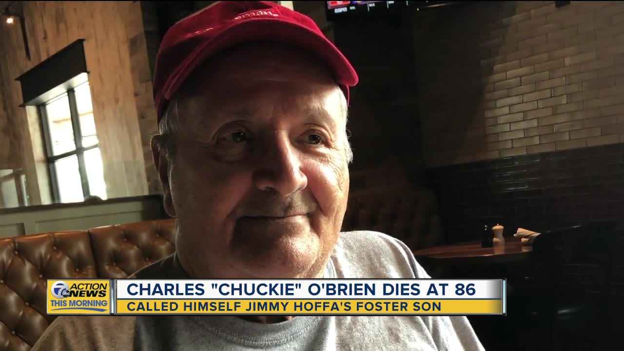 Charles 'Chuckie' O'Brien, self-proclaimed foster son of Jimmy Hoffa, dies at 86