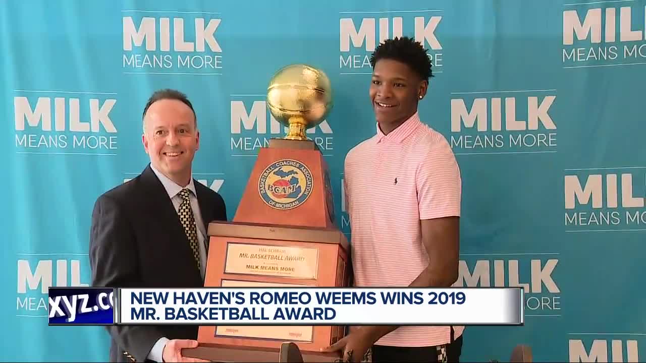 New Haven senior Romeo Weems wins 2019 Mr. Basketball award