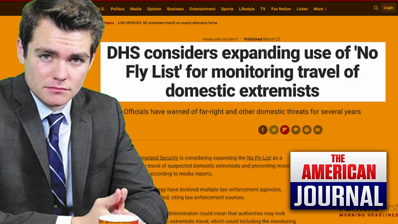 Shocking - Nick Fuentes Put On No Fly List