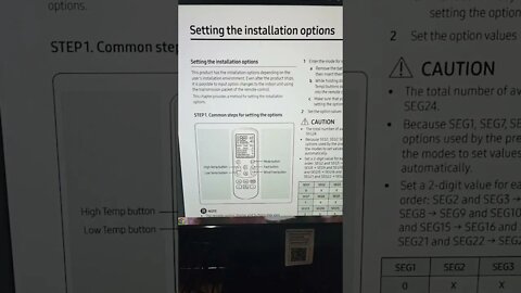 Samsung HVAC E163 Option Error #installationoptions @Samsung HVAC