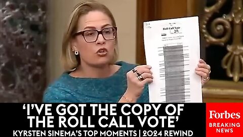 WATCH: Kyrsten Sinema Goes After Republicans And Democrats In Her Last Year In Office | 2024 Rewind