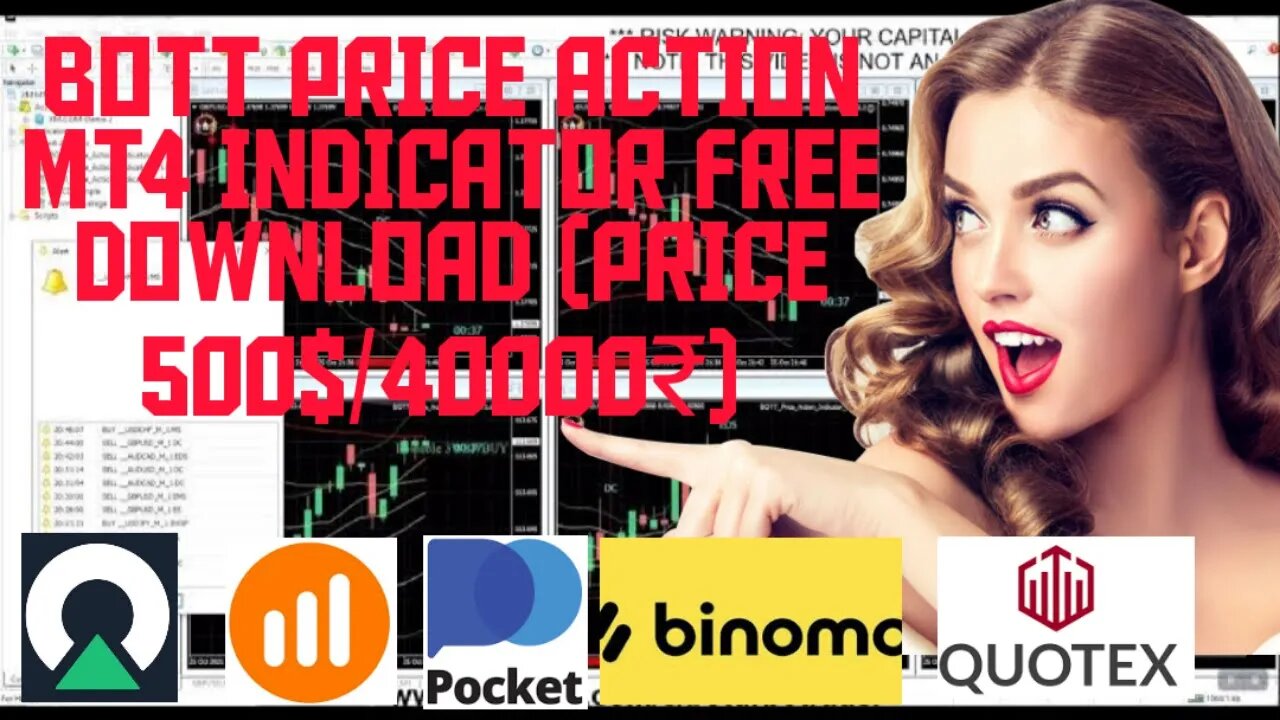 BOTT Price Action MT4 Indicator For Binary Option Trading Free #binary #binomo #iqoption #trading