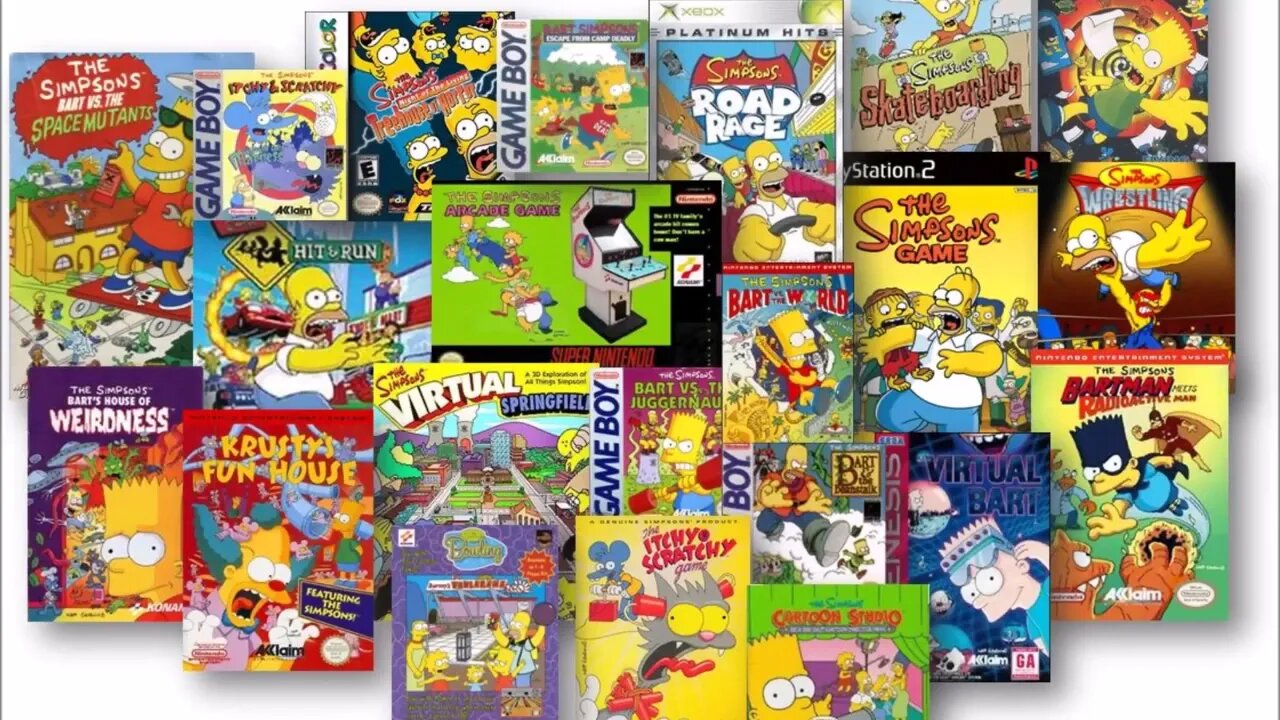 The Simpsons in Selected Video Games (Photo Montage) #TheSimpsons #VideoGames