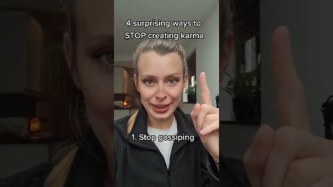 How to stop creating karma 🧘‍♀️