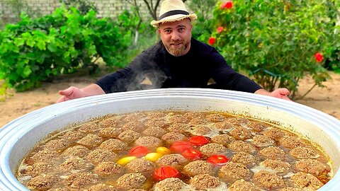 Azerbaijani Beef Meatballs Soup - COOKING KUFTE BOZBASH (Küftə-Bozbaş)