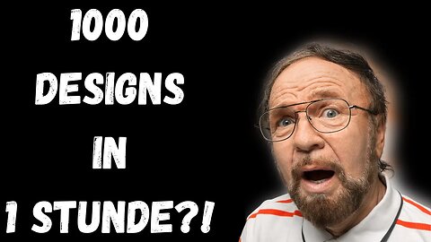 Erstelle 1000 DESIGNS in 1 Stunde mit diesem Trick - POD (Print on Demand) Designerstellung