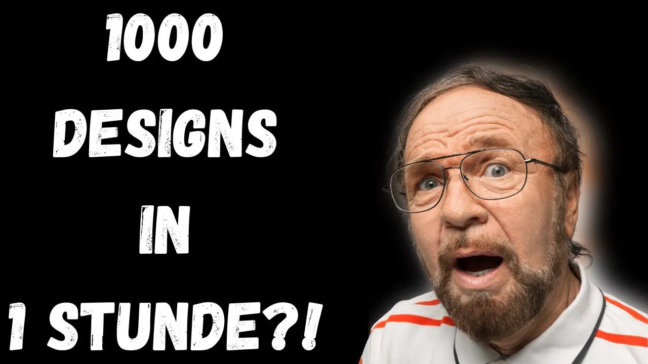 Erstelle 1000 DESIGNS in 1 Stunde mit diesem Trick - POD (Print on Demand) Designerstellung